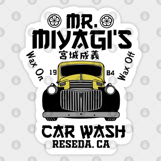 Miyagi's car wash Sticker by carloj1956